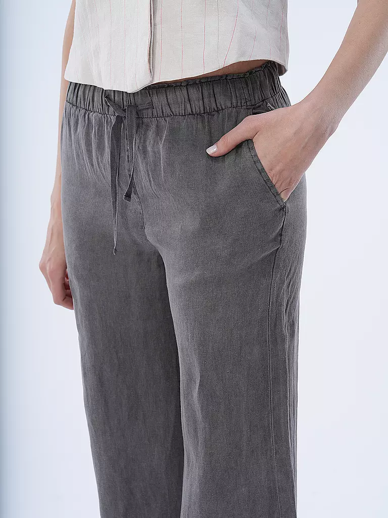 ECOALF | Leinenhose MOSAALF | grau