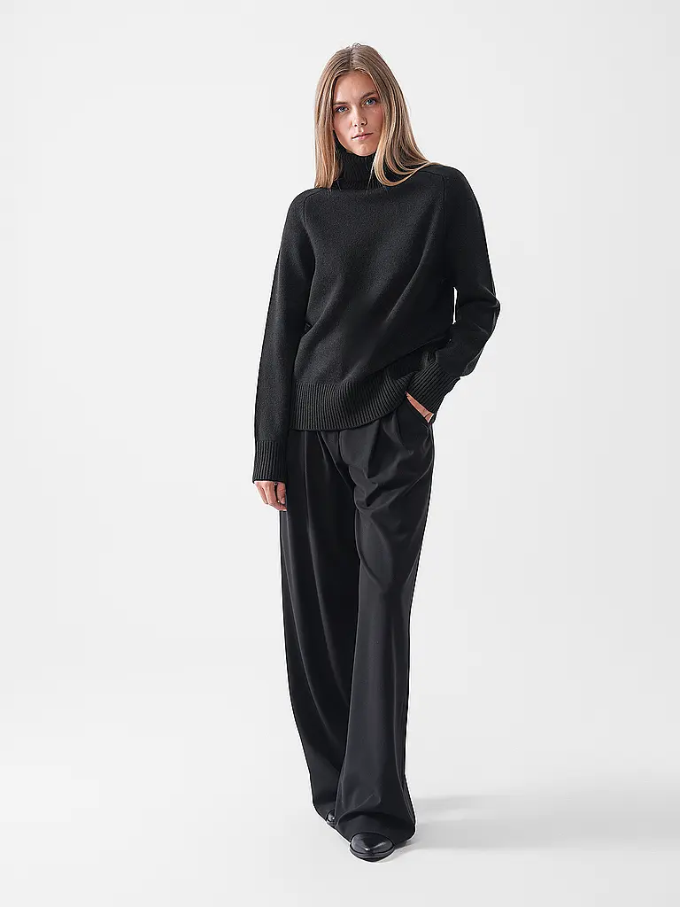 ECOALF | Rollkragenpullover  | schwarz