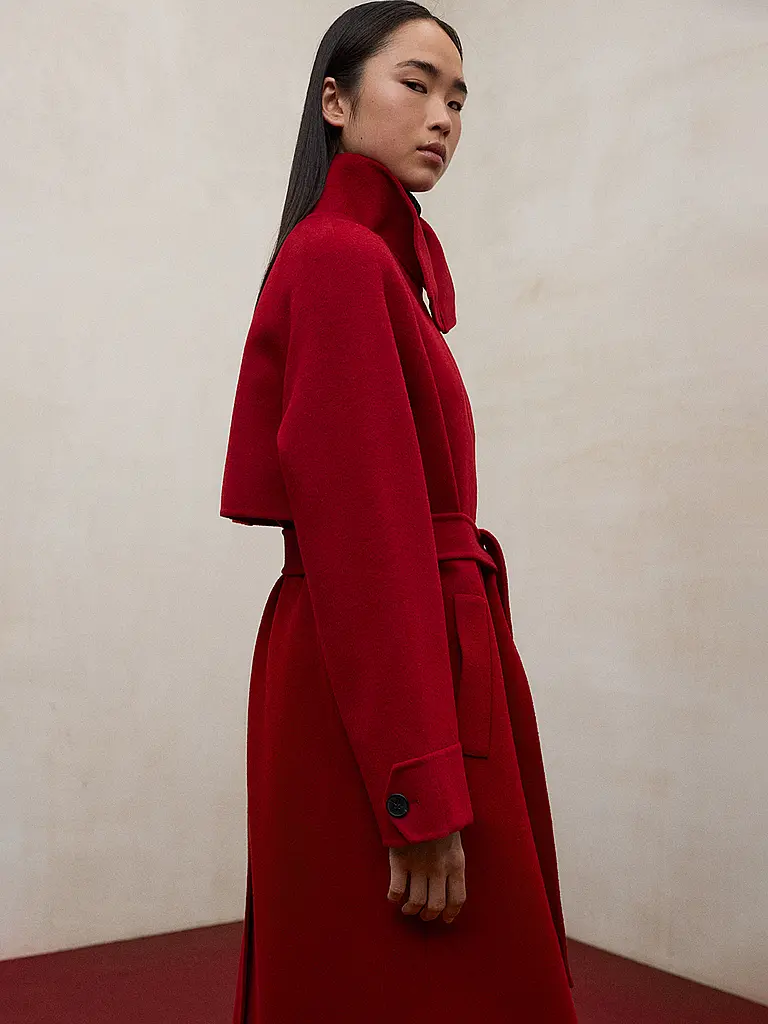 ECOALF | Wollmantel LORA | rot