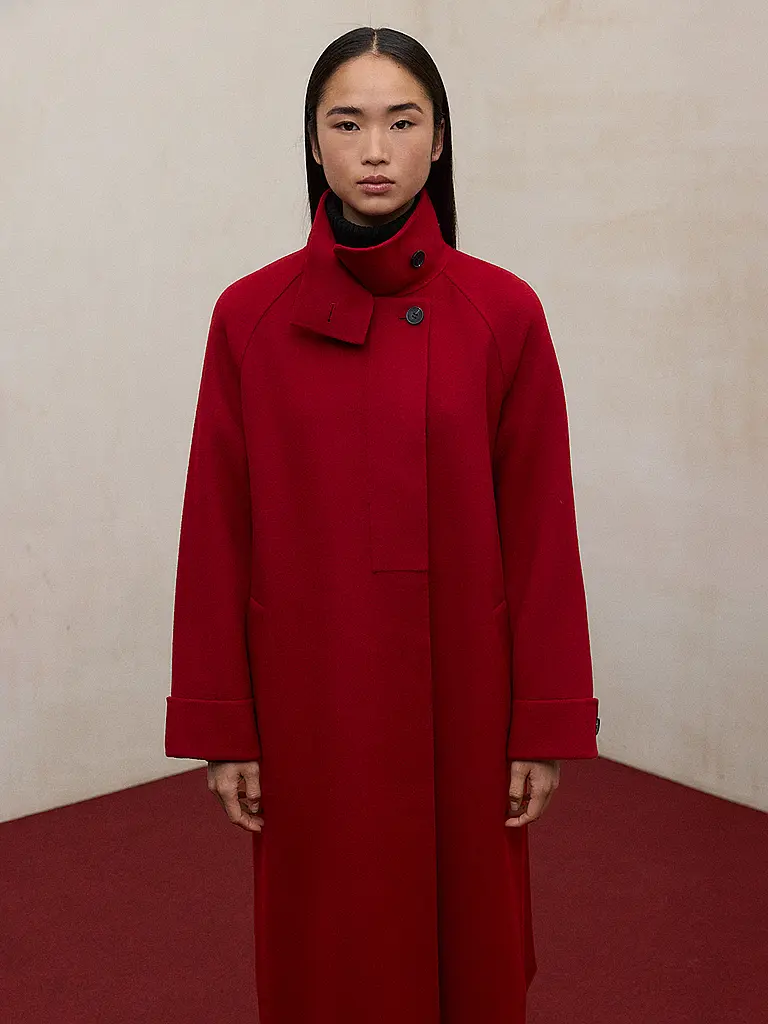 ECOALF | Wollmantel LORA | rot