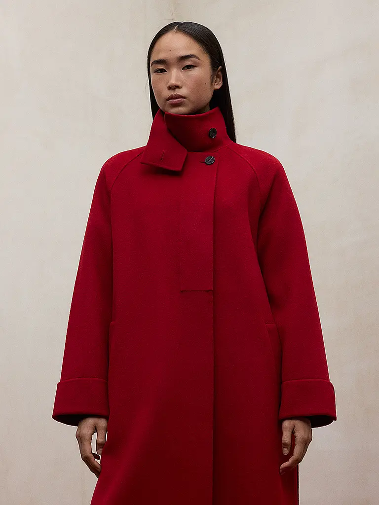 ECOALF | Wollmantel LORA | rot