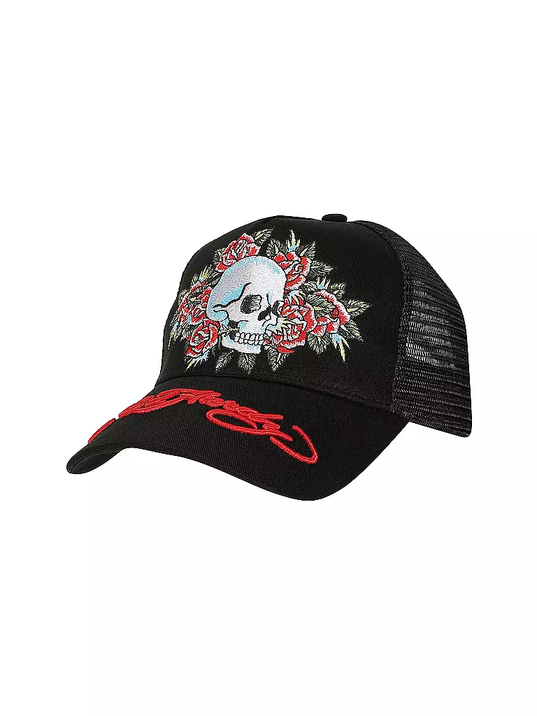 ED HARDY | Kappe SKULL-ROSE | schwarz