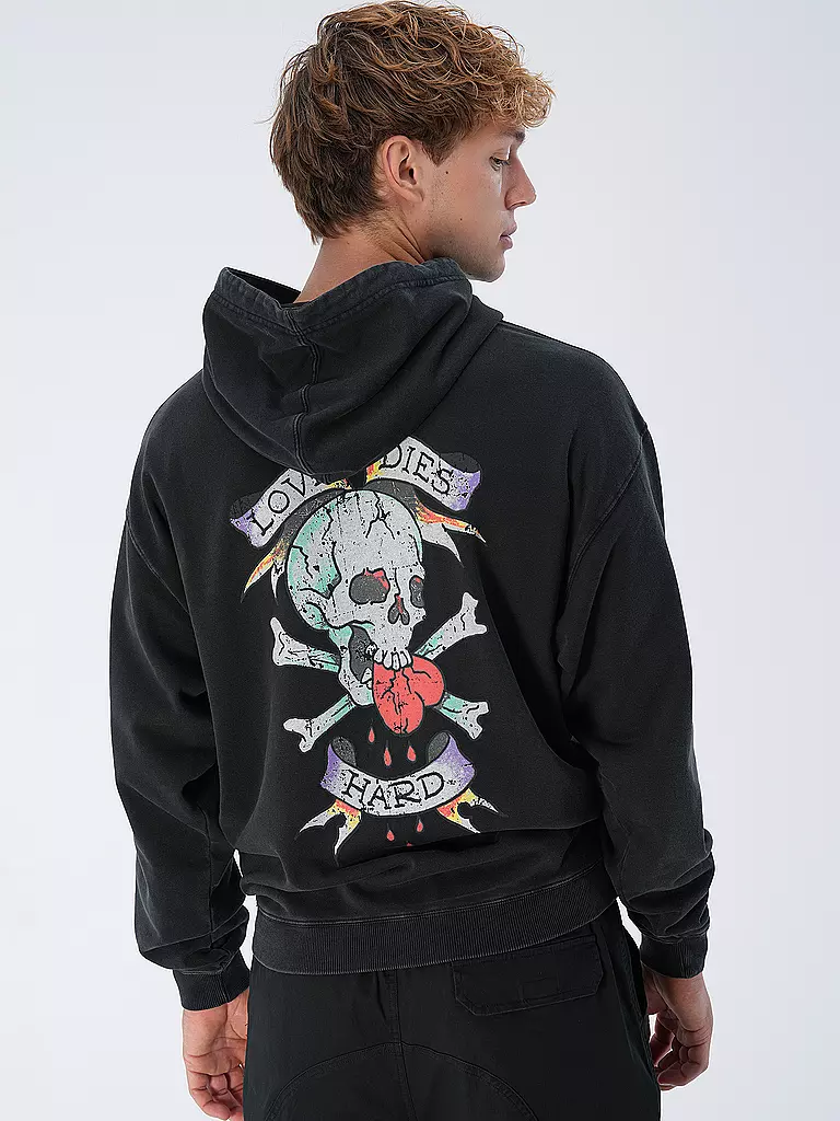 ED HARDY | Kapuzensweater - Hoodie LOVE DIES HARD  | schwarz