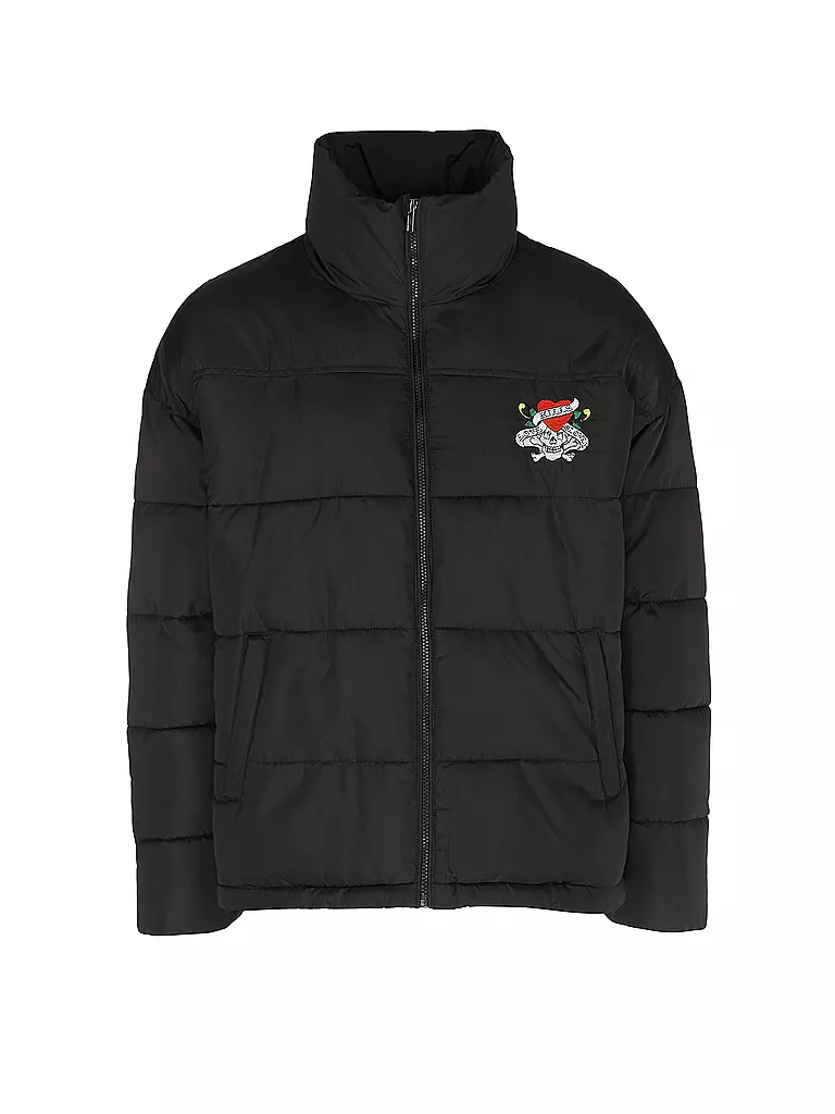 ED HARDY | Steppjacke LKS-NYC-SKULL | schwarz