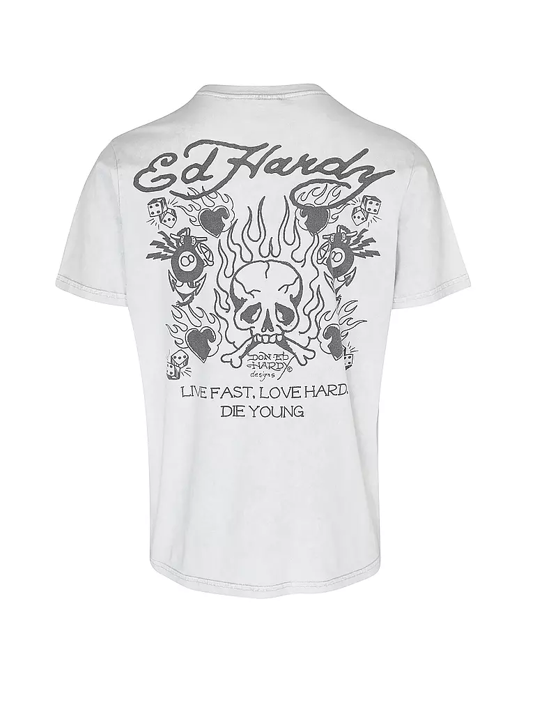 ED HARDY | T-Shirt MONO FLASH  | grau