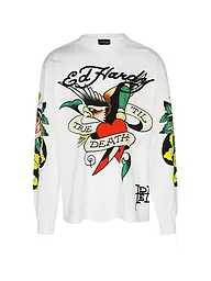 ED HARDY | T-Shirt TRUE TILL ROSE SNAKE | Weiss