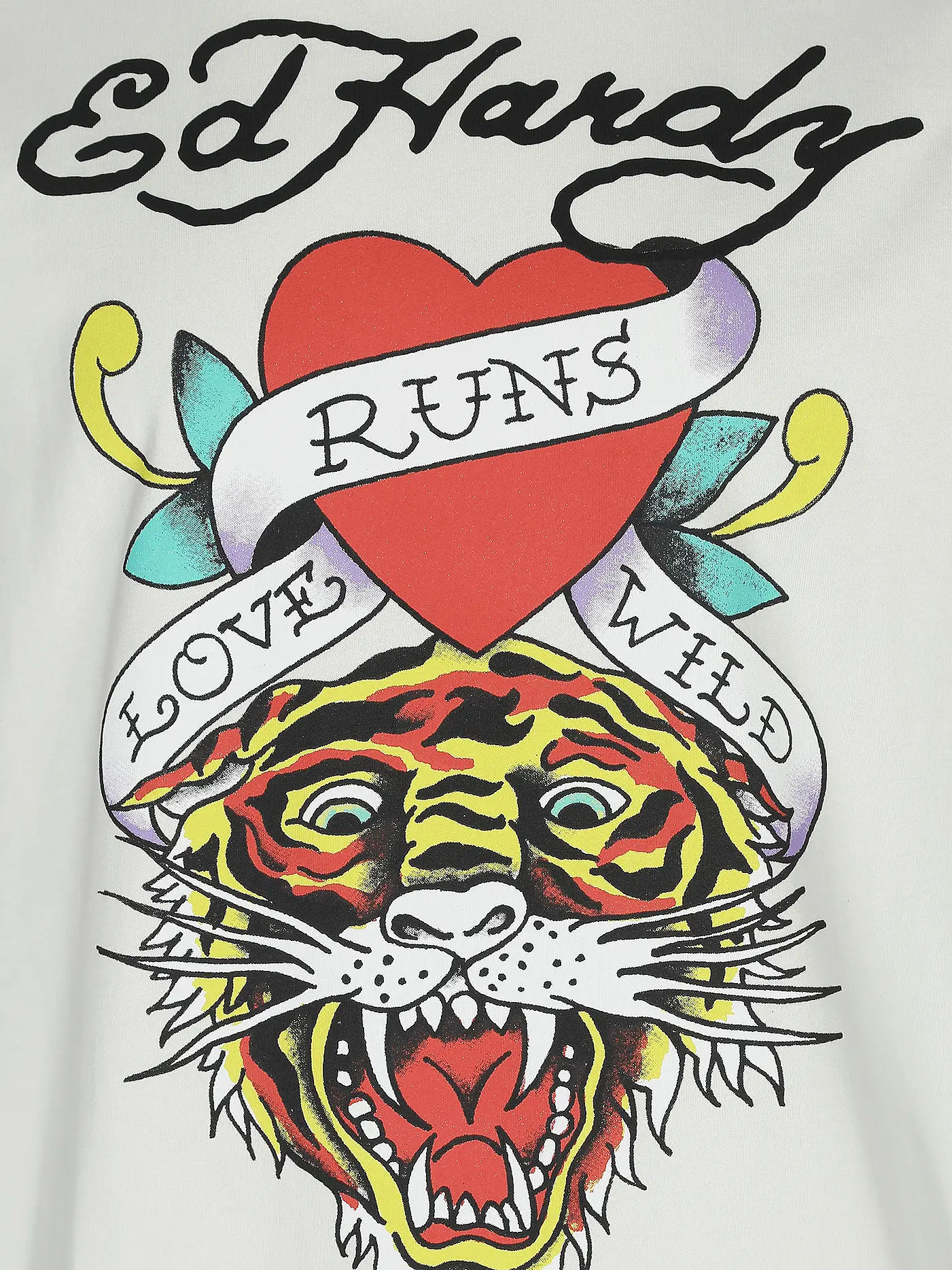 ED HARDY | T-Shirt WILD TIGER | hellgrau