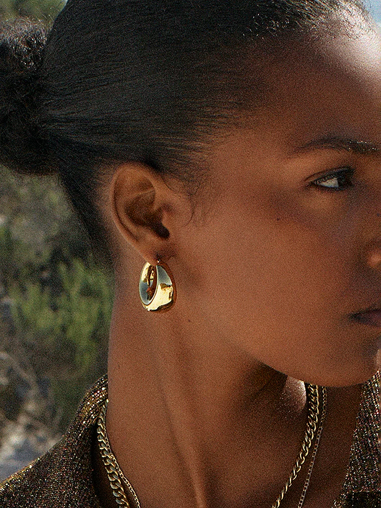 Boucles d'oreilles EDBLAD Boyd Hoops Or 2