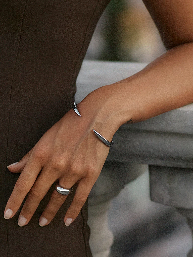 Edblad Crest Bangle Bracelet Steel Silver 2