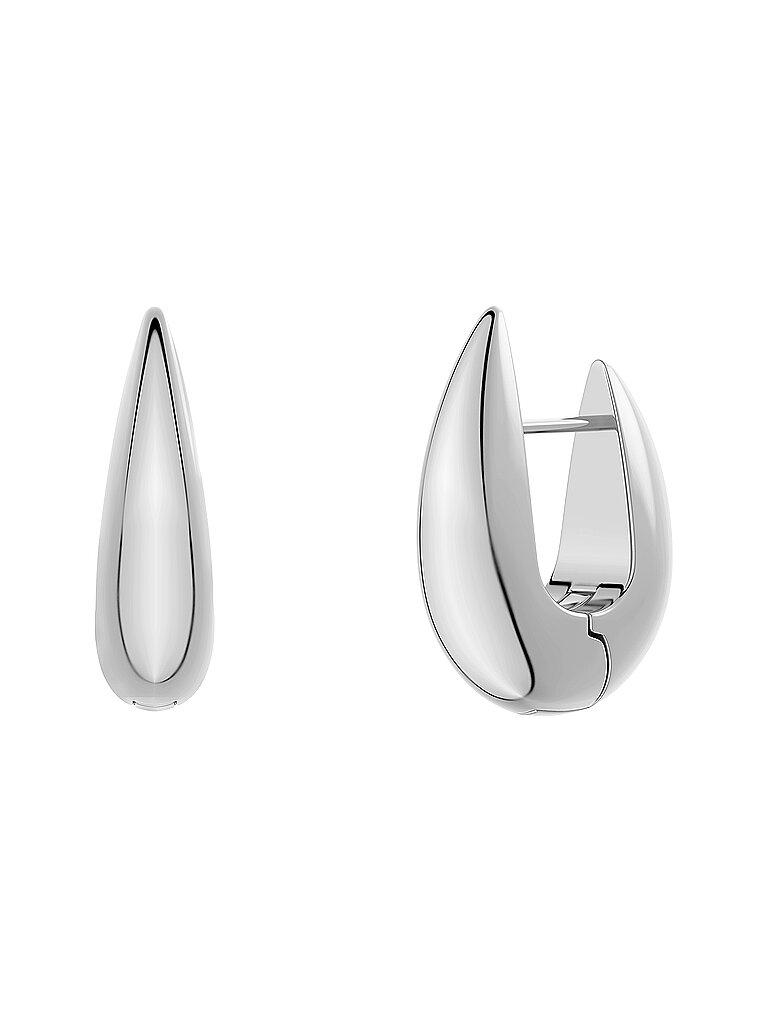 EDBLAD Ohrringe CREST HOOPS Large Steel silber