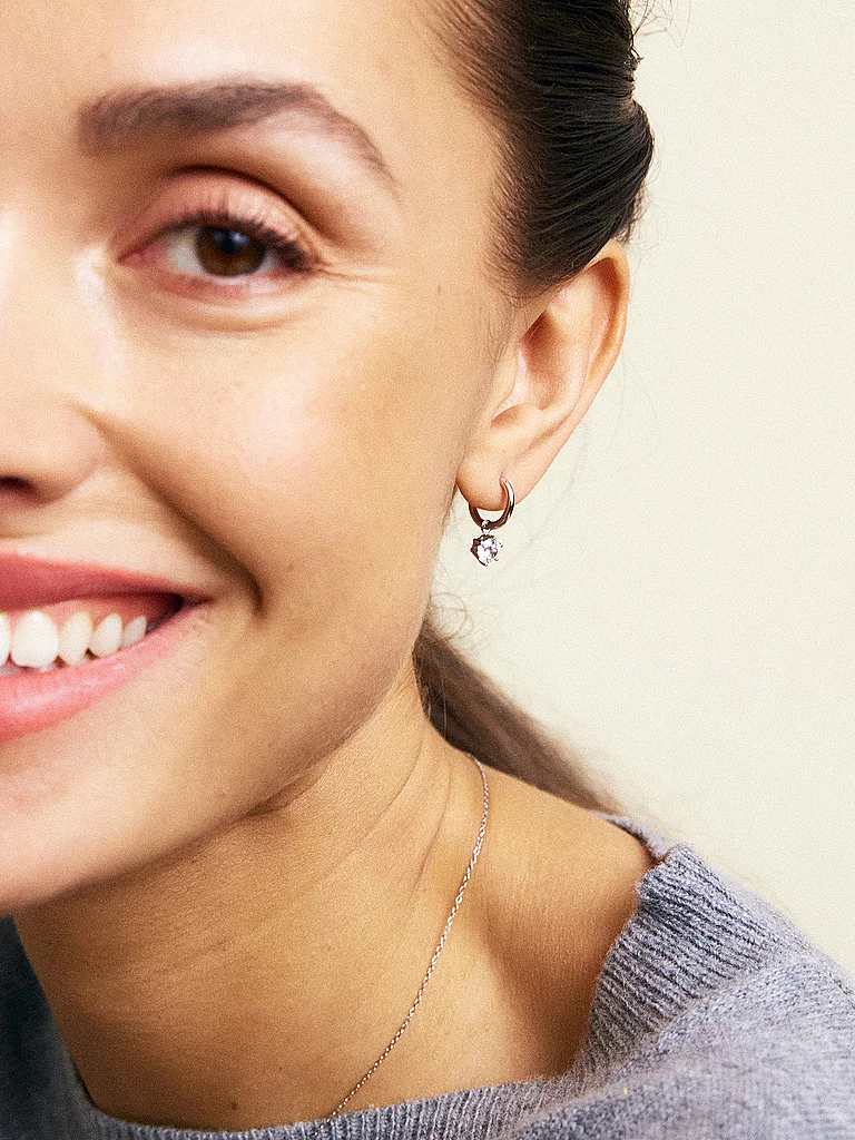 EDBLAD Crown Hoops Boucles d'oreilles Acier Argent 2