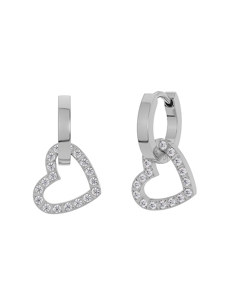 EDBLAD Ohrringe ETERNAL HEART EARRING Steel silber
