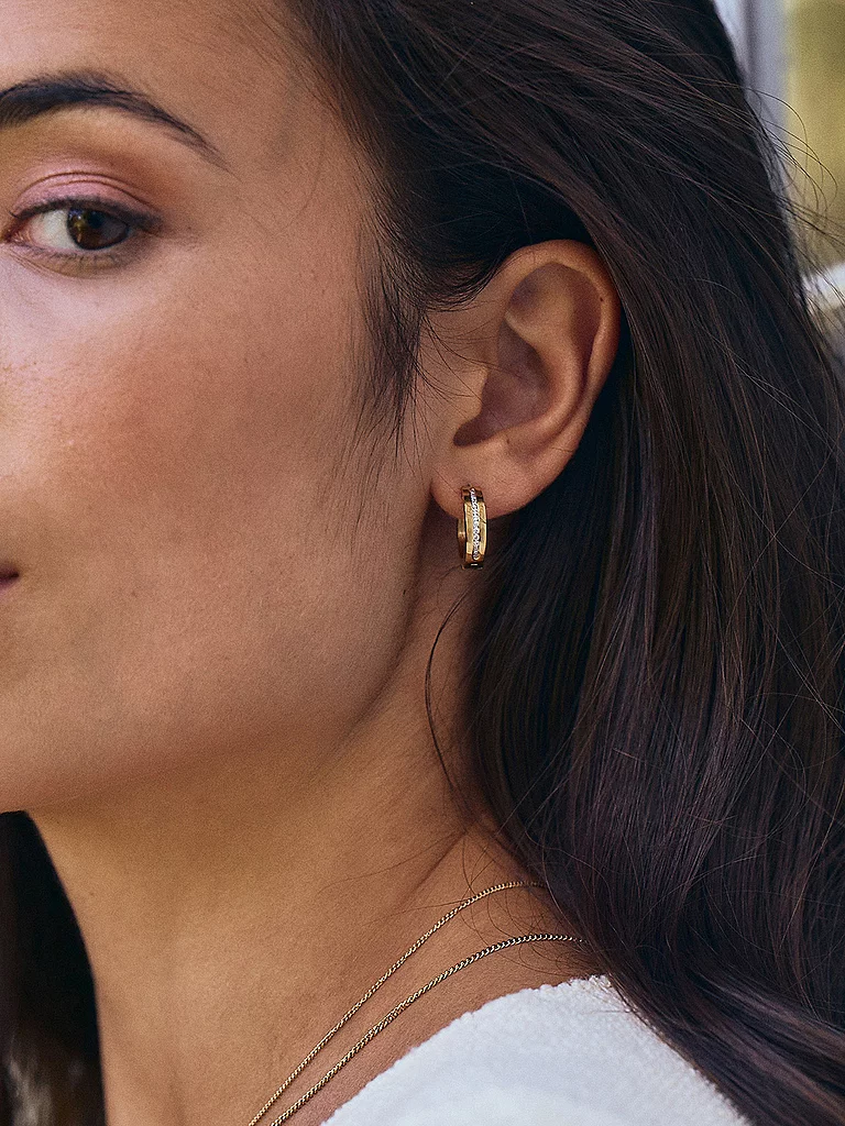 EDBLAD Josefin Hoops Earrings Gold 2
