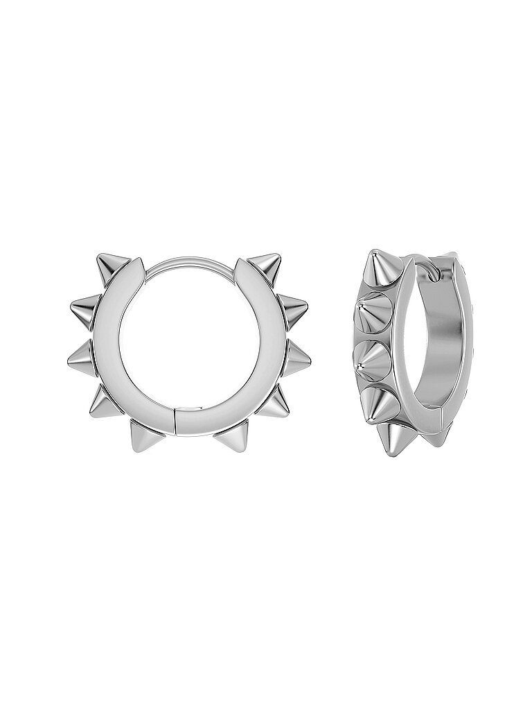 EDBLAD Ohrringe PEAK HOOPS ICON Large Steel silber