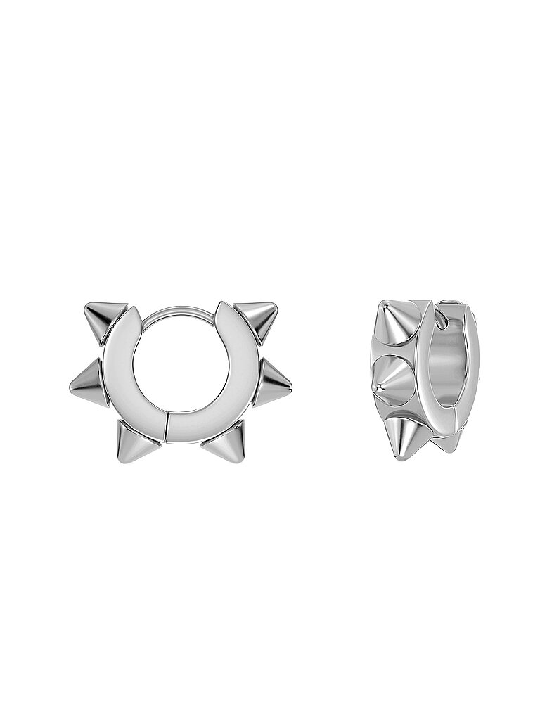 EDBLAD Ohrringe PEAK HOOPS ICON Small Steel silber