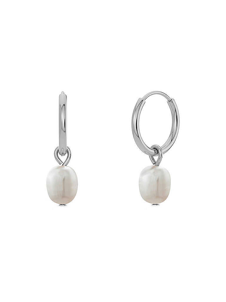 EDBLAD Ohrringe PERLA HOOPS Steel silber