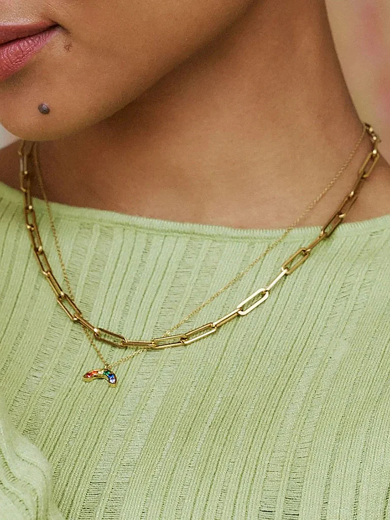 EDBLAD Halskette RAINBOW NECKLACE Gold gold damen 2