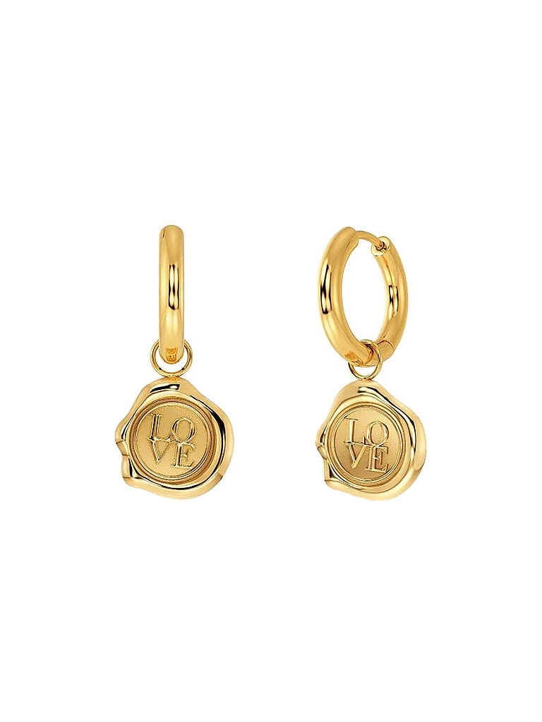 Ohrringe Holly Hoops Gold gold damen