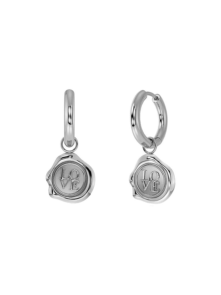 EDBLAD Ohrringe Holly Hoops Steel silber