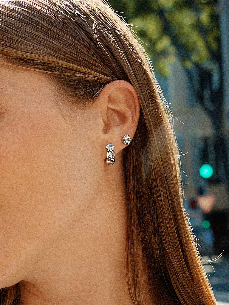 EDBLAD Ocean Hoop Earrings Steel Silver 2