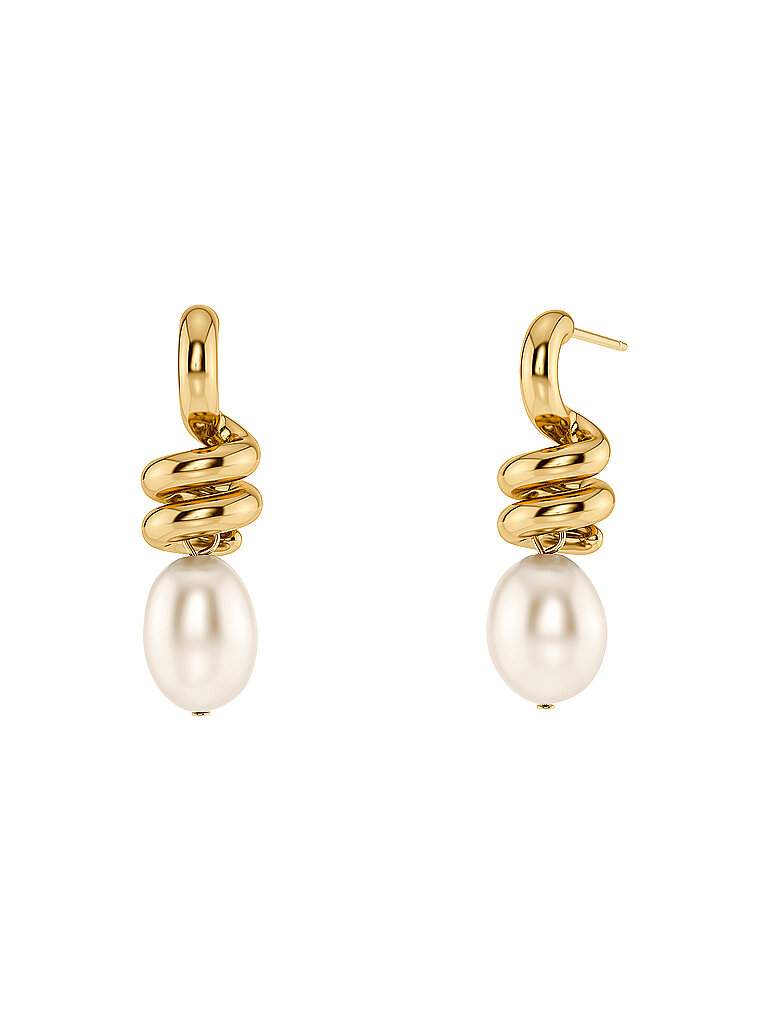 Ohrringe SWIVEL PEARL Large gold gold damen
