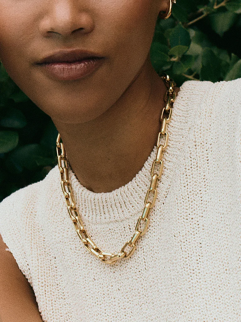 Edblad Box Chain Maxi Necklace Gold 2
