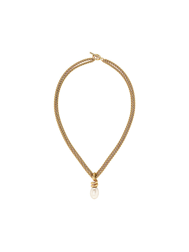 Halskette SWIVEL PEARL Large gold gold damen