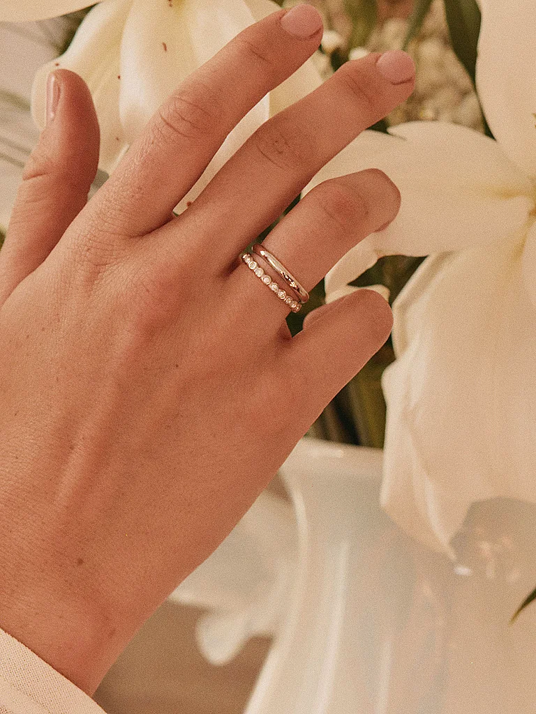 EDBLAD Grace Ring Steel Silver M 2