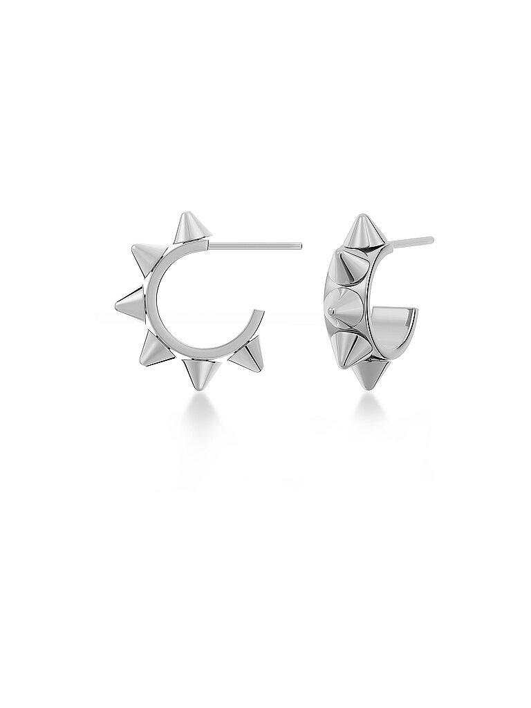 EDBLAD Ohrringe PEAK CREOLES MINI Steel silber