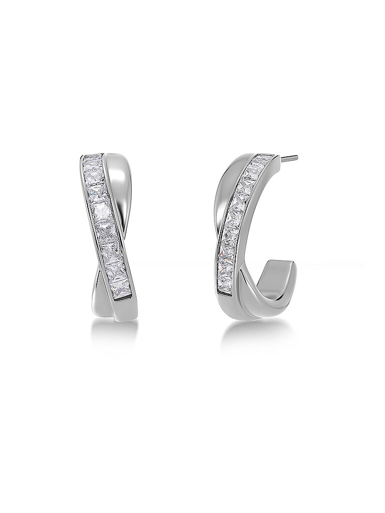EDBLAD Ohrringe ANDORRA CREOLES DUO Large Steel silber