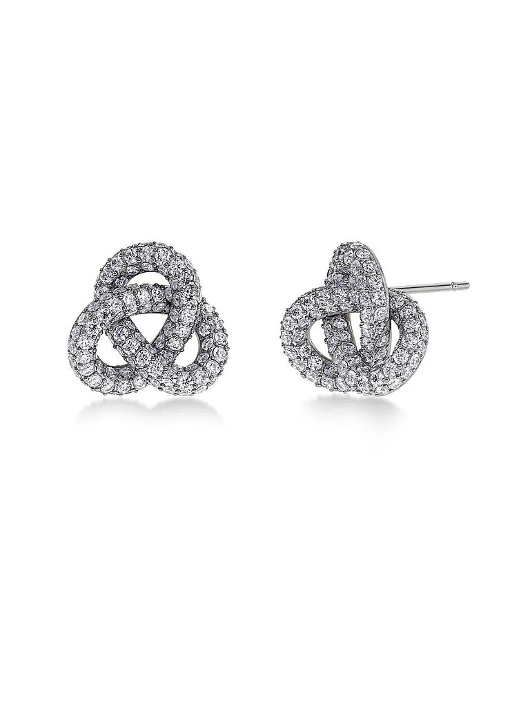 EDBLAD Ohrstecker INFINITY KNOT SPARKLE STUDS Large Steel silber
