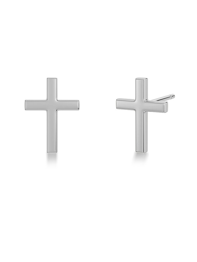 EDBLAD Ohrstecker SPIRIT CROSS Steel silber