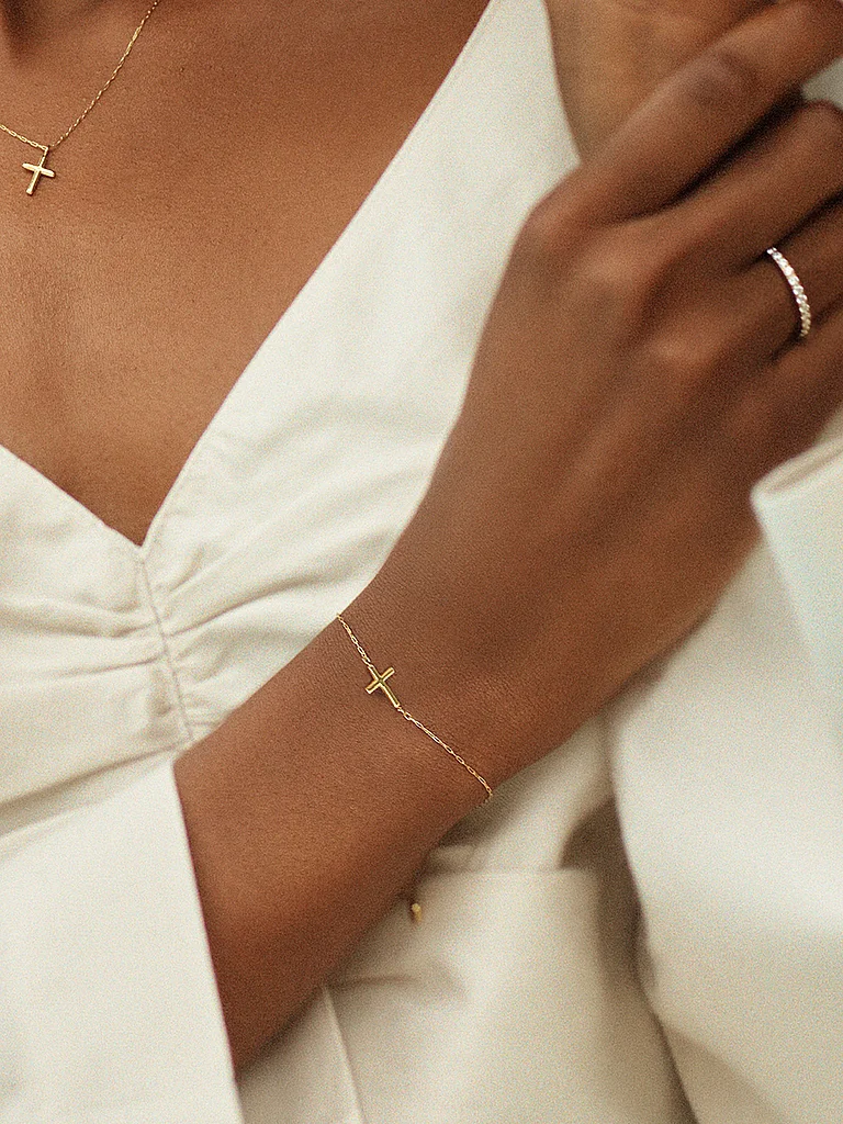 EDBLAD Armband SPIRIT CROSS Gold gold damen 2