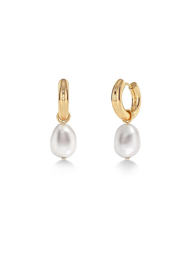 EDBLAD Ohrringe PERLA HOOPS Large Gold  gold