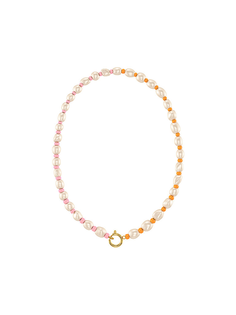 EDBLAD Halskette VOYAGE Pink Orange Gold gold
