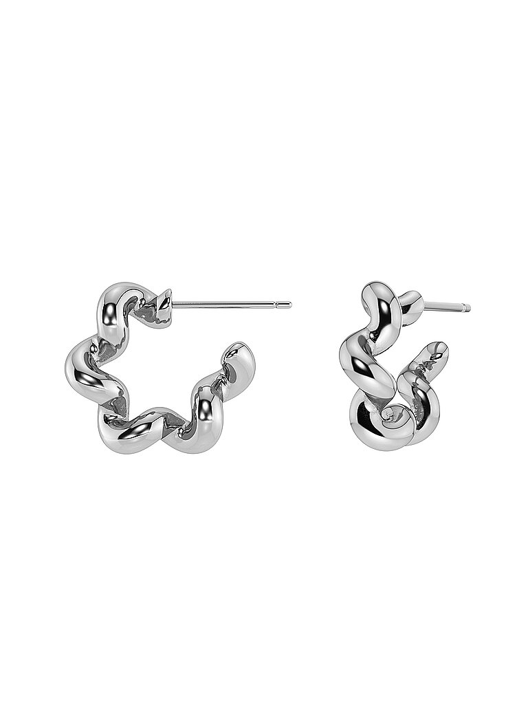 EDBLAD Ohrringe SPIRAL HOOPS Small Silver silber