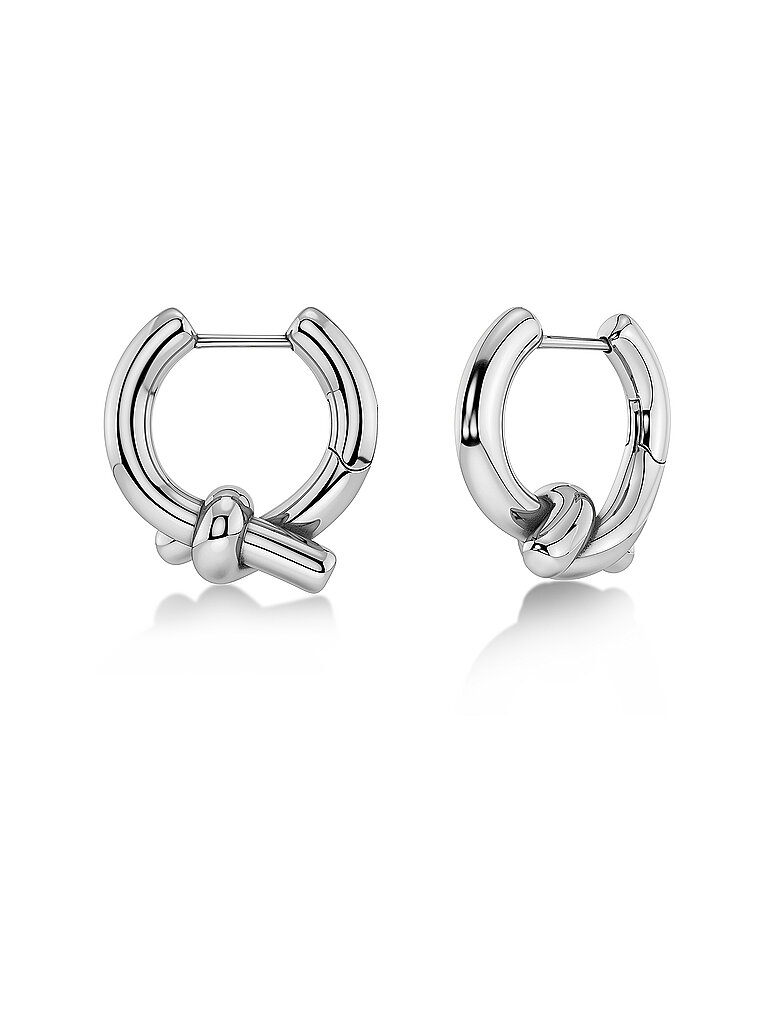 EDBLAD Ohrringe NOVEL KNOT HOOPS Silver silber