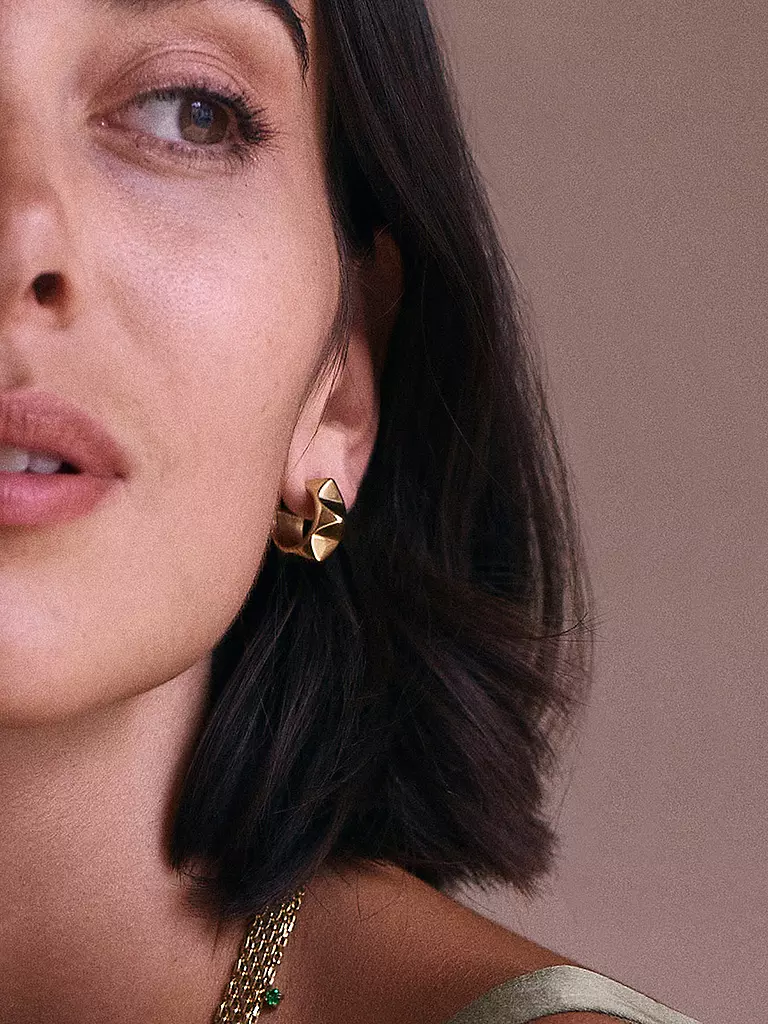 EDBLAD | Creolen PEAK RIVET CREOLES Gold | gold