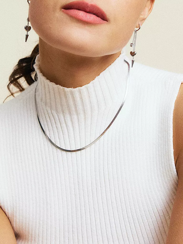 EDBLAD | Halskette CHAIN HERRINGBONE Steel | silber