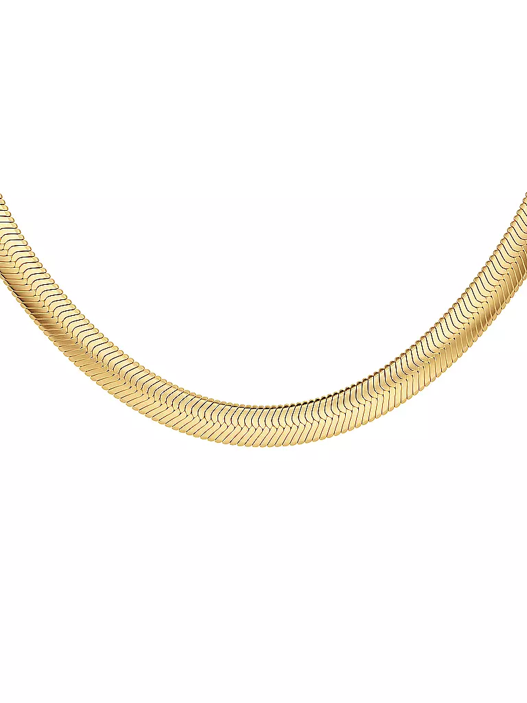 EDBLAD | Halskette HERRINGBONE L Gold | silber