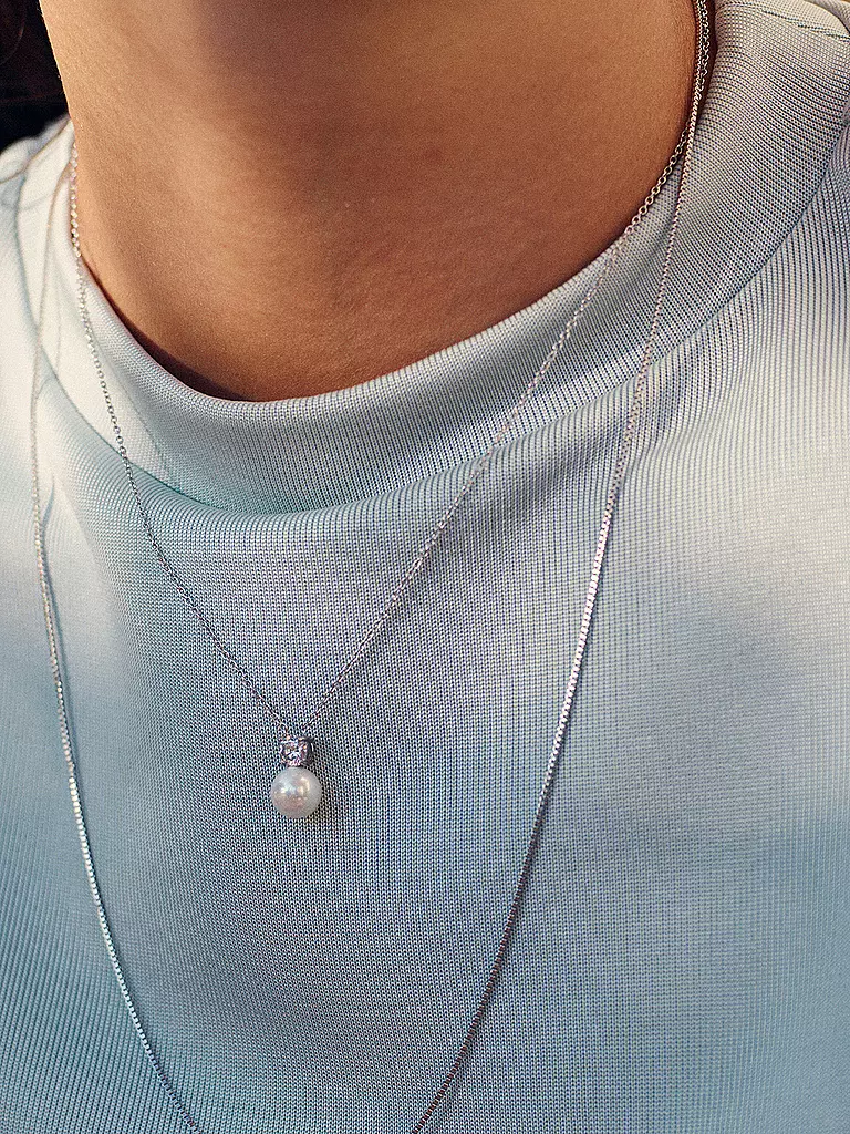 EDBLAD | Halskette LUNA NECKLACE Large Steel | silber