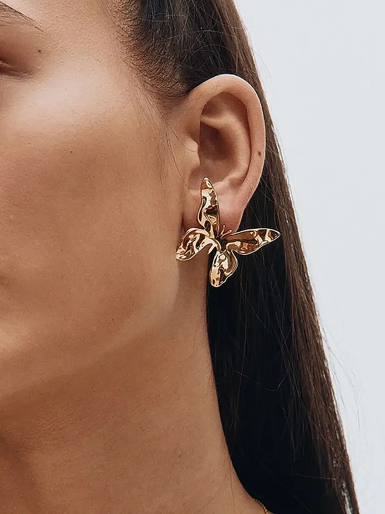 EDBLAD | Ohrringe BUTTERFLY STUDS Large Gold | gold