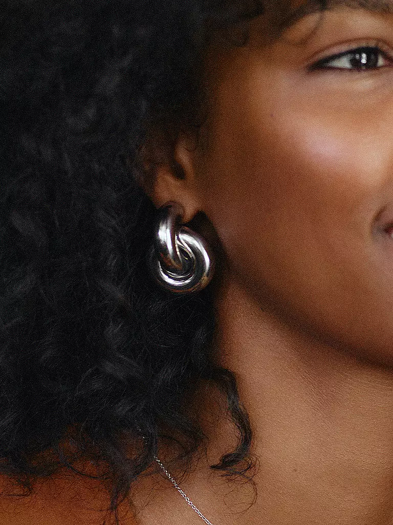 EDBLAD | Ohrstecker REDONDO STUDS Steel  | silber