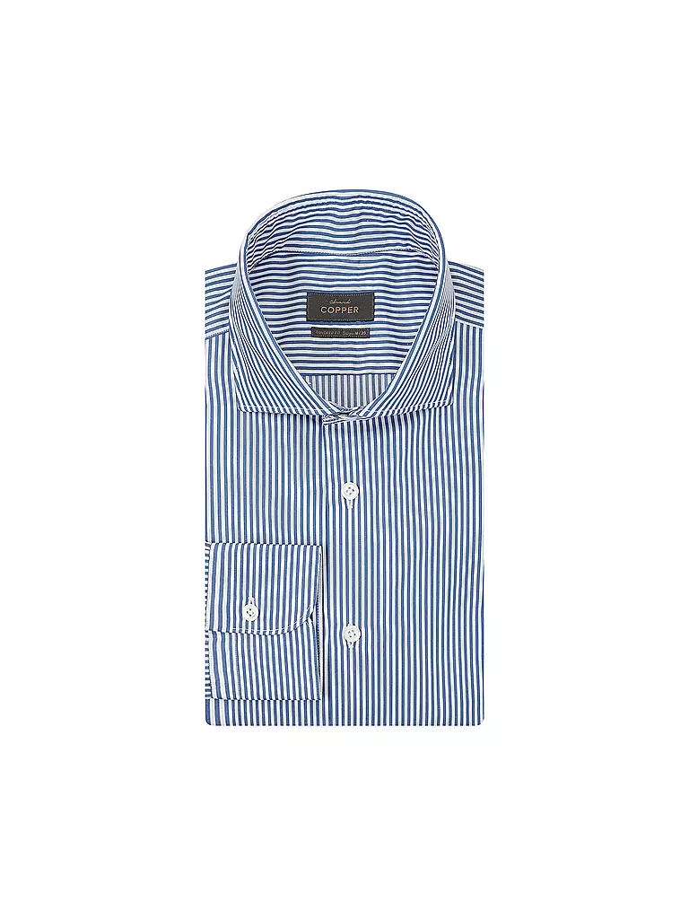 EDWARD COPPER | Hemd Tailored Fit | blau