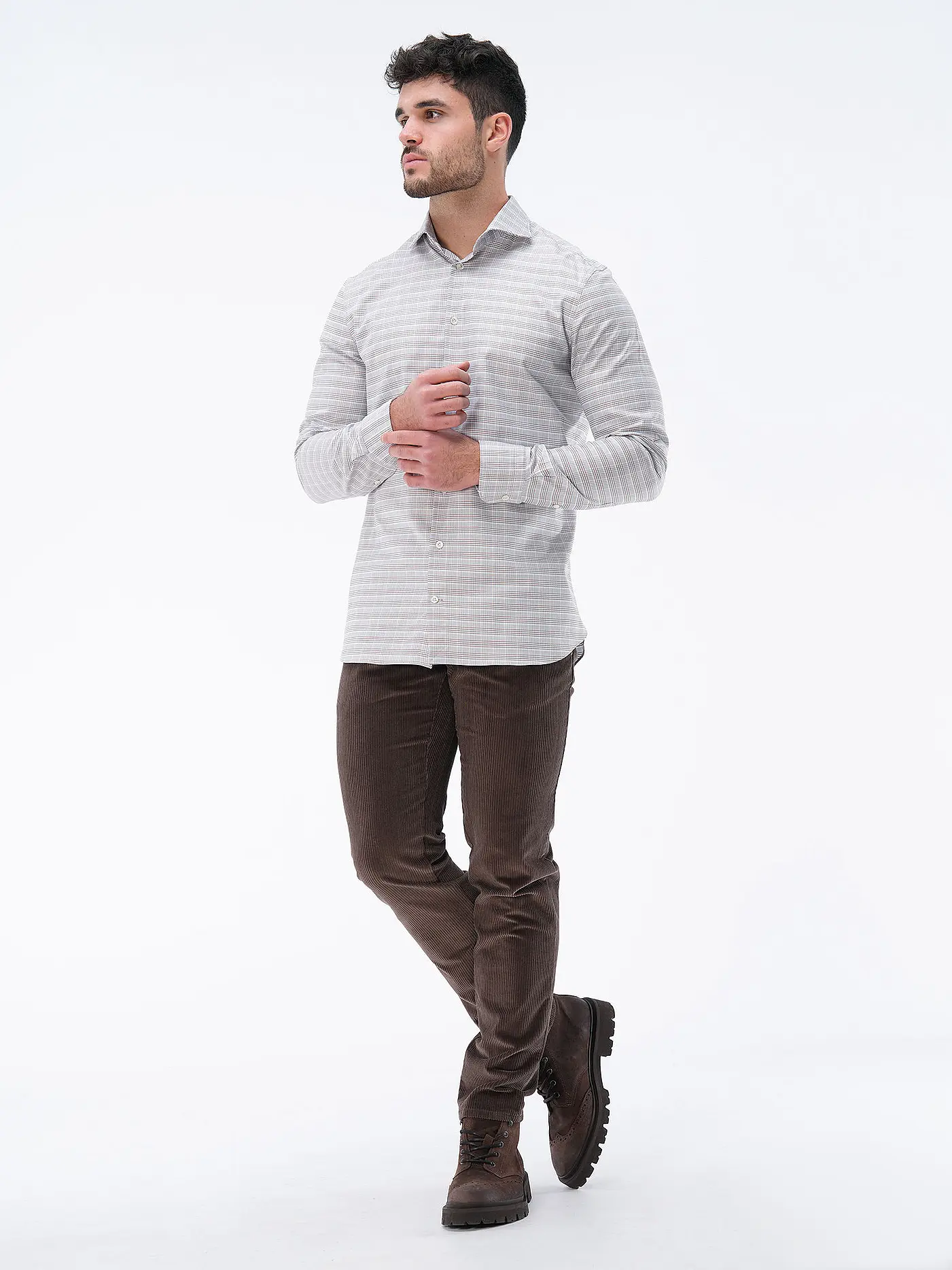 EDWARD COPPER | Hemd Tailored Fit | beige