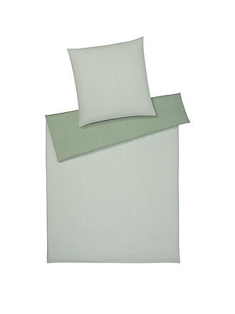 ELEGANTE | Wende Flanell Bettwäsche TENDER 	140/200CM Gruen