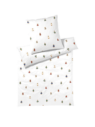 ELEGANTE | Flanell Bettwäsche  TEDDY  70x90cm/140x200cm Weiss