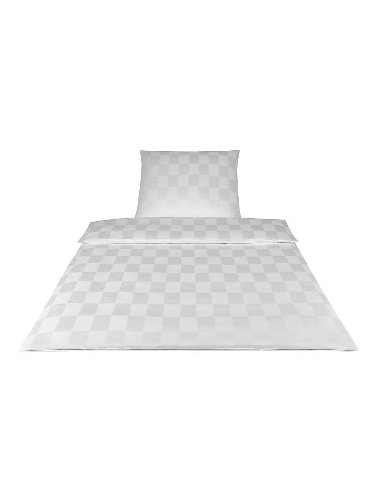 Damast-Bettwäsche 70x90cm/140x200cm (Weiss) weiss baby