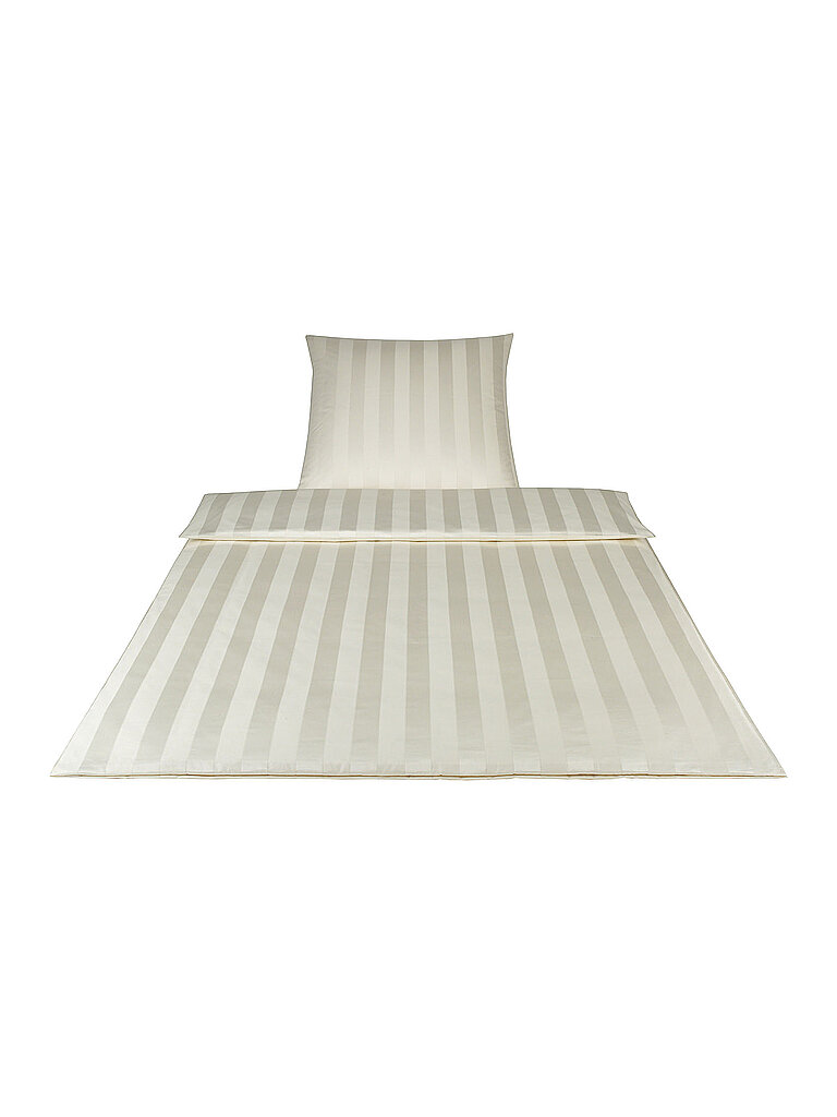 ELEGANTE Damast-Bettwäsche  70x90cm/140x200cm (Creme) creme