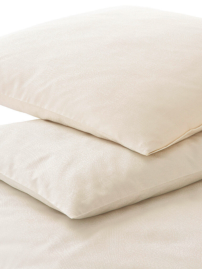 Damast Bettwäsche PAISLEY 70x90cm/140x200cm Creme creme baby